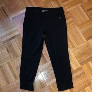 black coped leggings